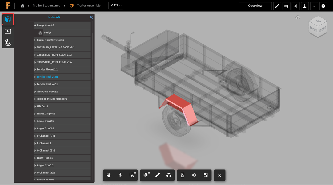 viewer select part fusion design