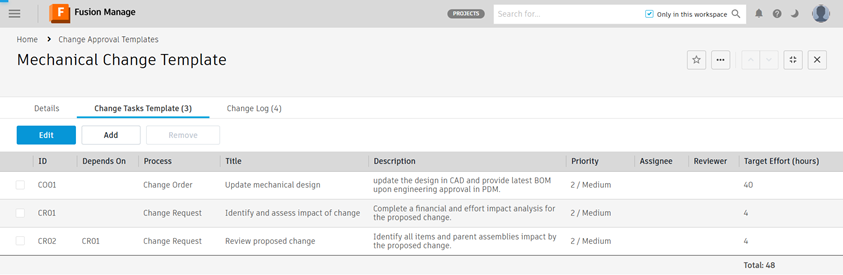 Change templates