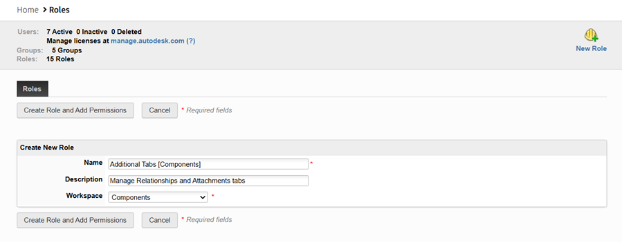 new component role