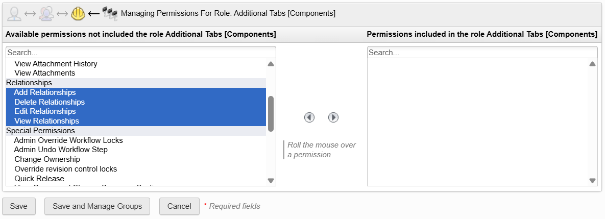 add permissions