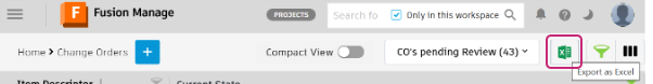 export to excel