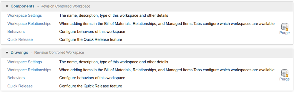 system workspaces