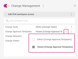 change workspace access via roles