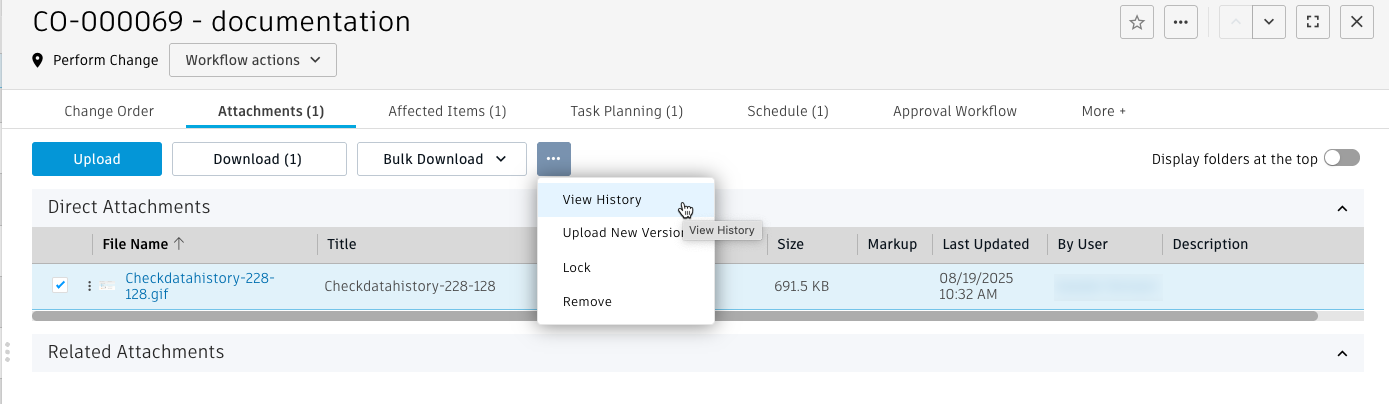 attachment more menu