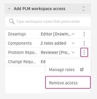 remove workspaces