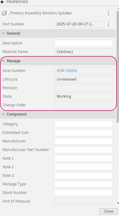 manage properties