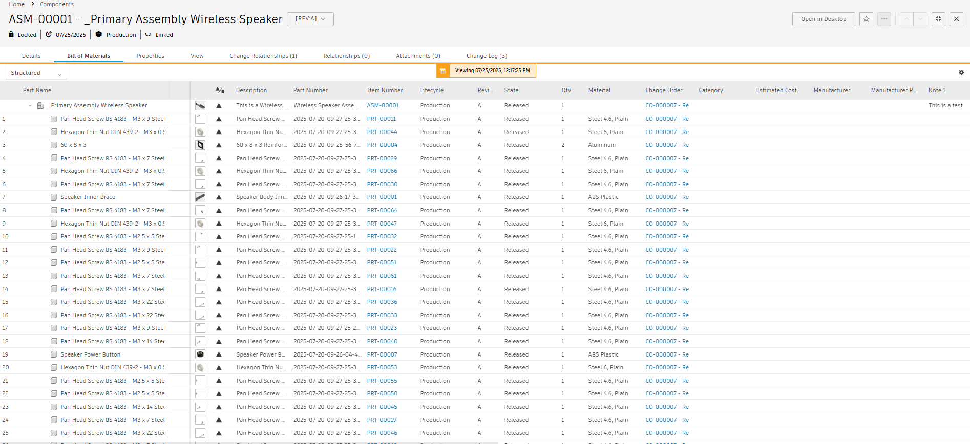 released BOM in FME