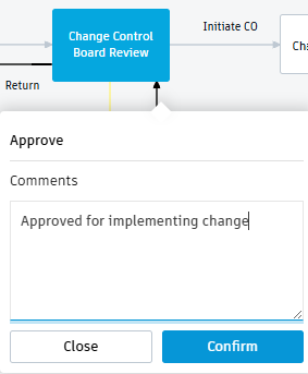 CCB review approved confirm