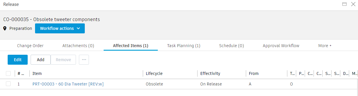 lifecycle set to obsolete
