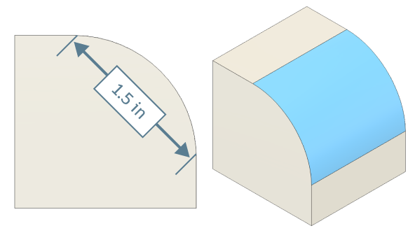 chord length radius example