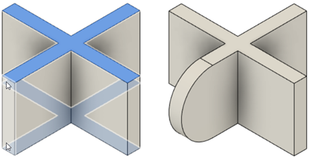 full round fillet selection example