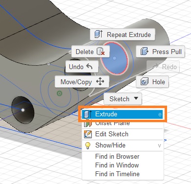 extrude circle profile