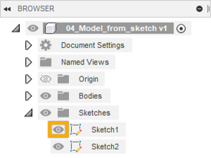 turn sketch visibility on