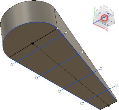 bottom of model