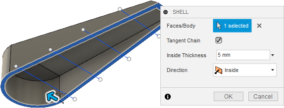 shell dialog 5mm