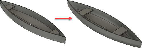 modifying a canoe