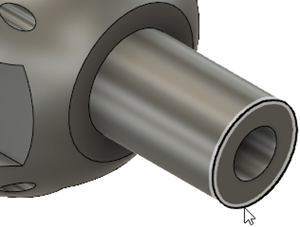 mount shaft chamfer