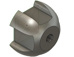 mount hole feature sketch