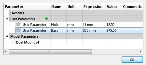 new base parameter