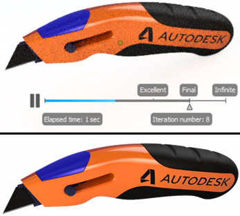 On-screen vs local render