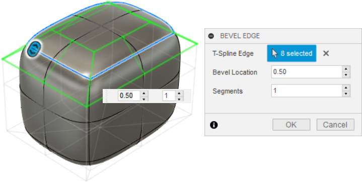 top edges