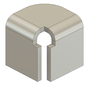 corner relief shape example - square