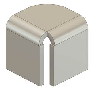 corner relief shape example - trim to bend