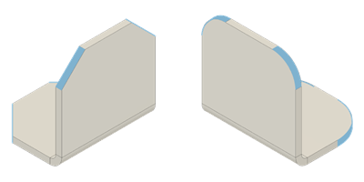 sheet metal chamfer and fillet example