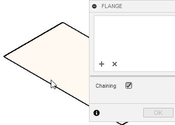 flange sketch select