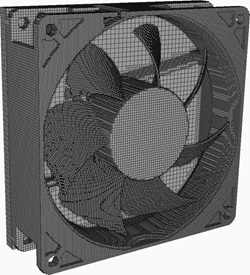 meshed cooling fan