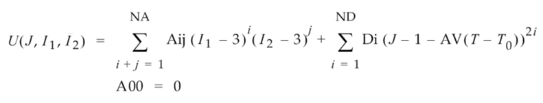 mooney-rivlin strain energy function