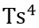 surface temperature to 4th power