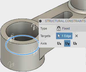 y constrain rod