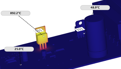 component temperature