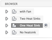 one heat sink