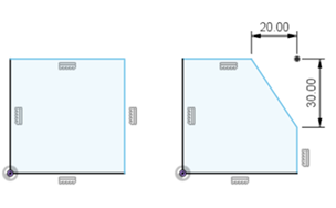 two distance chamfer example