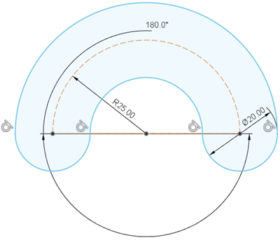 center point arc slot example