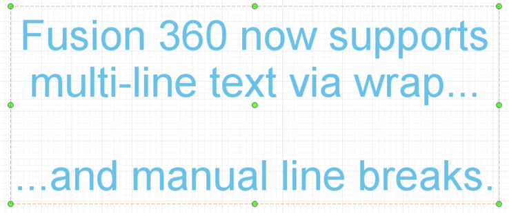 text multiline example
