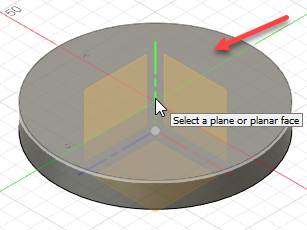 select sketch plane