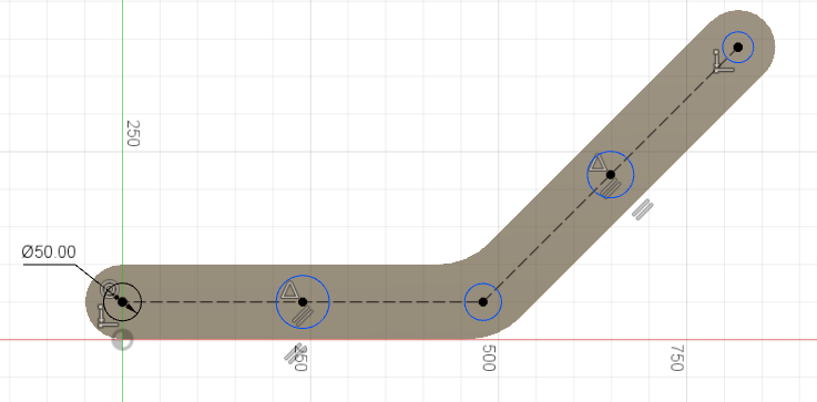 create 5 circles