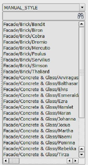 values pane