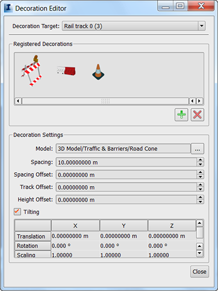 Decoration Settings