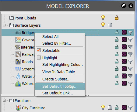To create tooltips for a feature class