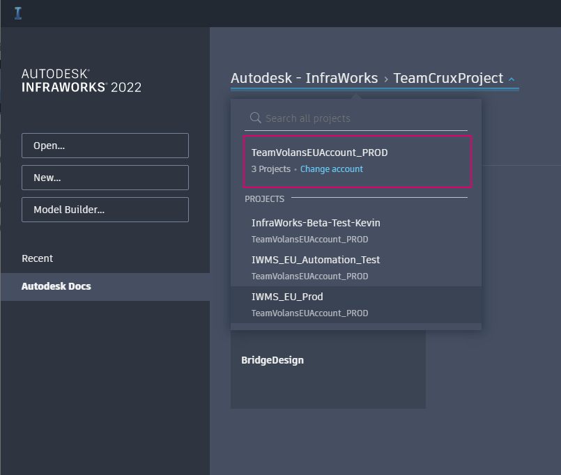 select project