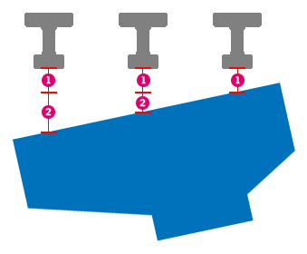 Bearing height dimensions