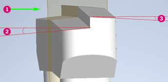 Pier cap section slope dimensions