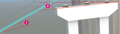 Pier cap top slope dimensions