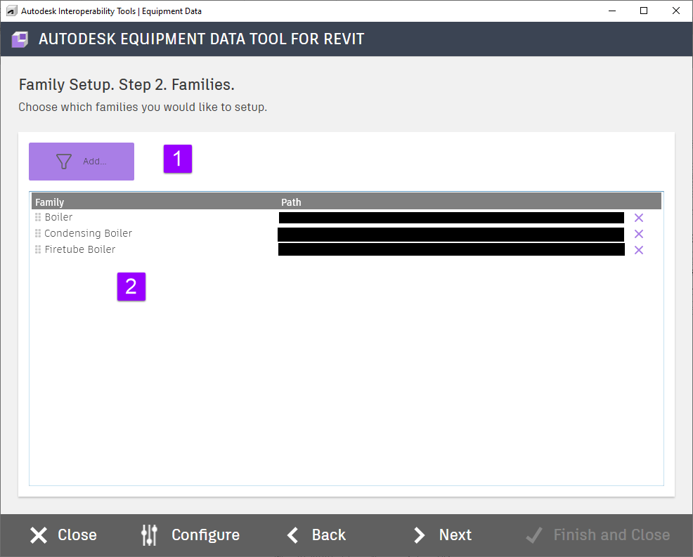 EDT Setup interface