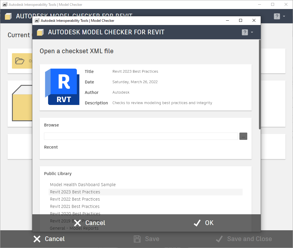 Autodesk Model Checker for Revit