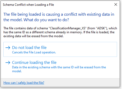 SDT Schema Conflict
